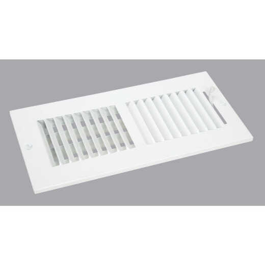 Home Impressions White Steel 5.75 In. Wall Register