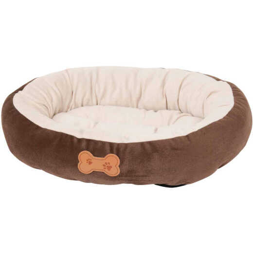 Petmate Aspen Pet 20 In. W. x 16 In. L. Recycled Polyester Fiber Oval Dog Bed