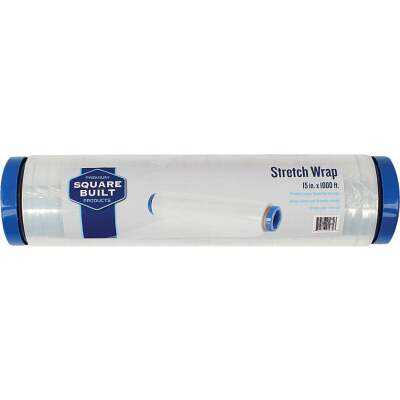 Square Built 15 In. X 1000 Ft. Stretch Wrap with Double Handle